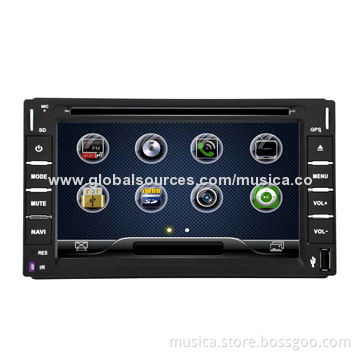 Standard double DIN DVD player with 6.2-inch screen